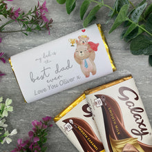 Load image into Gallery viewer, Best Dad Ever Personalised Chocolate Bar