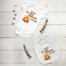 Load image into Gallery viewer, Cutest Little Pumpkin in the Patch Baby Vest & Bib Set-The Persnickety Co