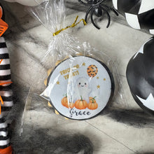 Load image into Gallery viewer, Personalised Cute Ghost Halloween Biscuit