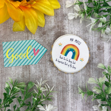 Load image into Gallery viewer, Personalised Thank You Rainbow Iced Biscuit
