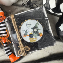 Load image into Gallery viewer, Personalised Cute Witch Halloween Biscuit