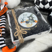 Load image into Gallery viewer, Personalised Cute Witch Halloween Biscuit