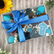 Load image into Gallery viewer, No.1 Daddy Personalised Sweet Box in Blue or Red-The Persnickety Co