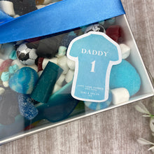 Load image into Gallery viewer, No.1 Daddy Personalised Sweet Box in Blue or Red
