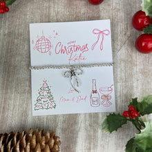 Load image into Gallery viewer, Whimsical Bow Christmas Bracelet