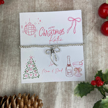 Load image into Gallery viewer, Whimsical Bow Christmas Bracelet
