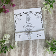Load image into Gallery viewer, Whimsical Bow Birthday Bracelet-The Persnickety Co
