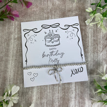 Load image into Gallery viewer, Whimsical Bow 16th Birthday Bracelet
