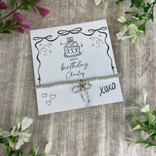 Load image into Gallery viewer, Whimsical Bow 18th Birthday Bracelet