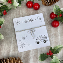 Load image into Gallery viewer, Whimsical Bow HoHoHo Christmas Bracelet