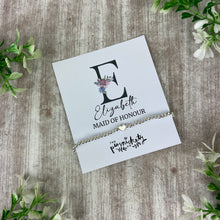 Load image into Gallery viewer, Personalised Bridesmaid Bracelets