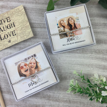Load image into Gallery viewer, Bridesmaid Heart Bracelet in Gift Box-The Persnickety Co