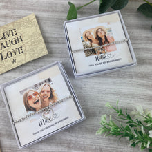 Load image into Gallery viewer, Bridesmaid Heart Bracelet in Gift Box
