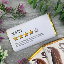 Load image into Gallery viewer, Star Rating Chocolate Bar