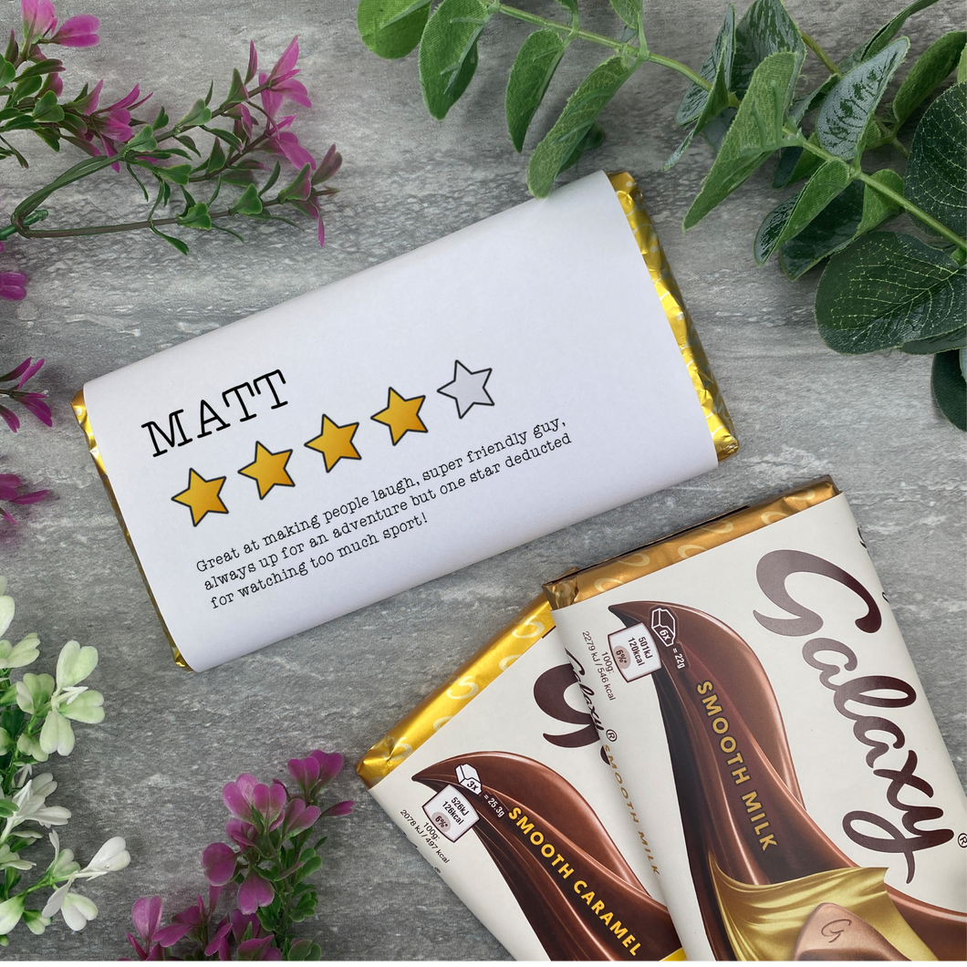 Star Rating Chocolate Bar-The Persnickety Co