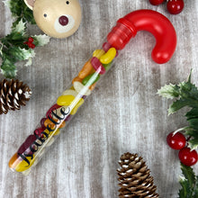 Load image into Gallery viewer, Personalised Candy Cane Tube with Jelly Beans