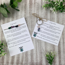 Load image into Gallery viewer, Capricorn Crystal Chip Keyring