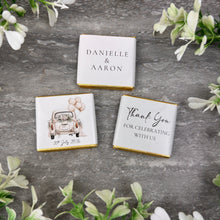 Load image into Gallery viewer, Personalised Botanical Wedding Favours - Vintage Wedding Car