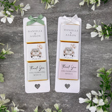 Load image into Gallery viewer, Personalised Botanical Wedding Favours - Vintage Wedding Car