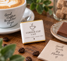 Load image into Gallery viewer, Personalised Logo Chocolates for Cafés