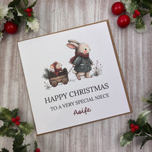 Load image into Gallery viewer, Personalised Christmas Card for Niece