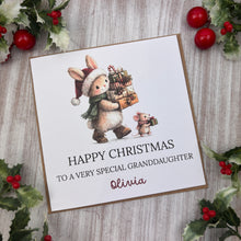 Load image into Gallery viewer, Personalised Christmas Card for Granddaughter