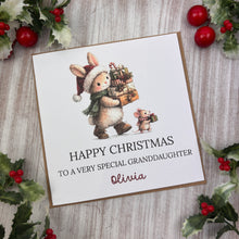 Load image into Gallery viewer, Personalised Christmas Card for Granddaughter