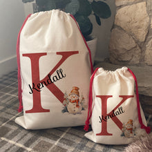 Load image into Gallery viewer, Christmas Friends Personalised Santa Sack