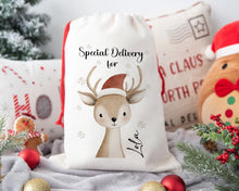 Load image into Gallery viewer, Christmas Festive Friends Santa Sack