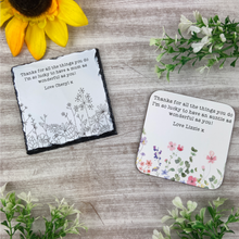 Load image into Gallery viewer, Personalised Thank You Coaster-The Persnickety Co