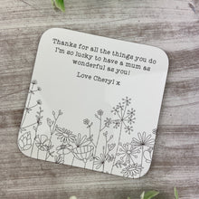 Load image into Gallery viewer, Personalised Thank You Coaster