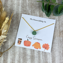 Load image into Gallery viewer, Pumpkin Necklace Autumn Jewellery