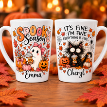 Load image into Gallery viewer, Personalised Halloween 12oz Latte Mug - Fiver Friday