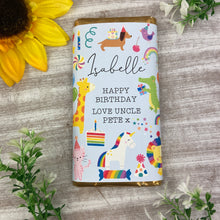 Load image into Gallery viewer, Happy Birthday Personalised Chocolate Bar