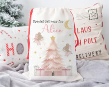 Load image into Gallery viewer, Ballerina Fairy Mouse Personalised Santa Sack