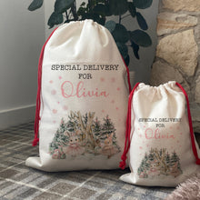 Load image into Gallery viewer, Ballerina Bunny Personalised Santa Sack