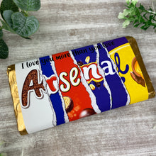 Load image into Gallery viewer, Arsenal FC Chocolate Bar - I Love You More Than...-The Persnickety Co