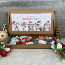 Load image into Gallery viewer, Personalised Christmas Sweet Box - Festive Friends