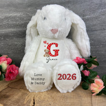 Load image into Gallery viewer, Personalised Valentineās Soft Toy & Keyring - Cute Dog Design