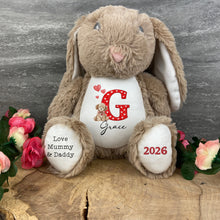 Load image into Gallery viewer, Personalised Valentineās Soft Toy & Keyring - Cute Dog Design