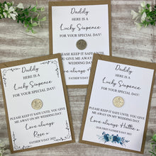 Load image into Gallery viewer, Personalised Lucky Sixpence For Dad-The Persnickety Co