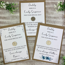 Load image into Gallery viewer, Personalised Lucky Sixpence For Dad