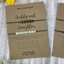 Load image into Gallery viewer, Daddy and Daughter Bracelet