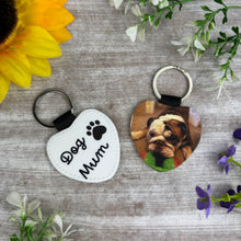 Load image into Gallery viewer, Personalised Dog Mum Photo Keyring
