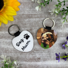 Load image into Gallery viewer, Personalised Dog Dad Photo Keyring