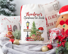 Load image into Gallery viewer, Christmas Teddy Bear Personalised Santa Sack