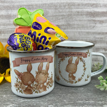 Load image into Gallery viewer, Easter Rabbits Personalised Enamel Mug