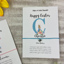 Load image into Gallery viewer, Happy Easter Personalised Initial Wish Bracelet