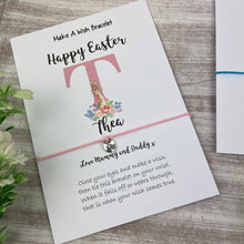 Load image into Gallery viewer, Happy Easter Personalised Initial Wish Bracelet