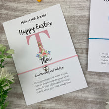 Load image into Gallery viewer, Happy Easter Personalised Initial Wish Bracelet